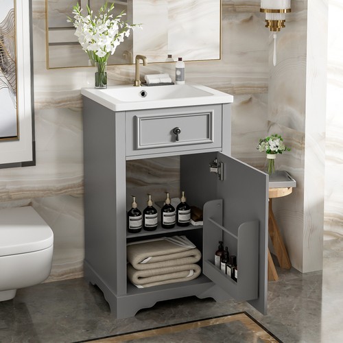 Bathroom vanity with - 20-in,